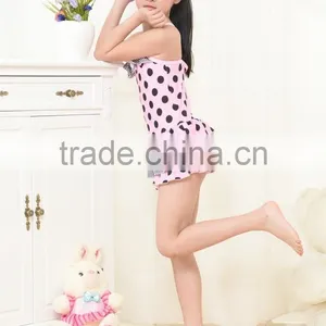 Factory Price Light Pink Black Dots Children's Swimwear Kids Swinwear a Little Baby Swimwear /kids Bikini thumbnail-3
