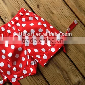 Hot Sale Baby Clothes Boutique Kids Girls Solid Clolor Icing Shorts Children Polka Dot Design Blank Board Pant thumbnail-3