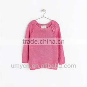 2014 Girl's Lovely Frills Knitted Pullover Sweater thumbnail-1