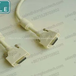 Standard Camera Link Cable 3 Meter With Molding and Assembly Ferrite in Beige Color thumbnail-1