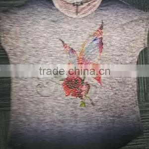Promotion Private Label T-shirt Manufacturer Brand Pink Black T-shirt for Wholesale thumbnail-1