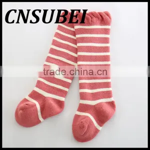 Winter Combed Cotton Striped Terry Socksm,children Socks Thickening Soft Knee High Elastic Stockings thumbnail-6