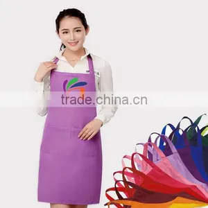 Spot Wholesale Solid Work Aprons Advertising Promotional Apron Aprons Customized Cafe Aprons thumbnail-5