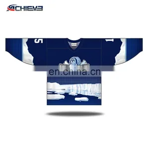 Sublimated Uniform Team Wear Top Custom Ice Hockey Jersey thumbnail-5