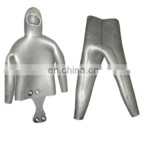 10-13mm Silver Yamamoto Neoprene Spearfishing Wetsuit for Diving in Deep Sea thumbnail-1
