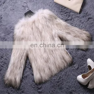 Solid Color Winter Fashion Hand Made Fur Overcoat Raccoon Fur Outer Wear thumbnail-6