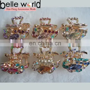 High Quality Jewel Mini Rhinestone Hair Claw Clip thumbnail-2