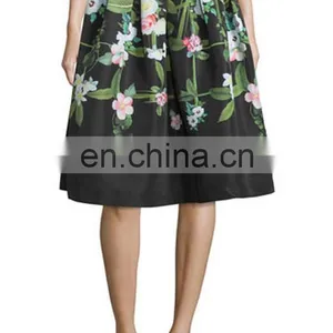 Hot Sale Ruffled Floral-print Lady Skirt thumbnail-1