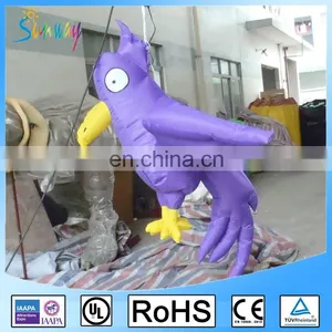 Customized Giant Hanging Purple Inflatable Parrot Bird For Advertising Or Decoration thumbnail-3