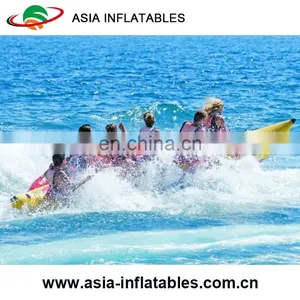 Fashionable Promotional for Sale Inflatable Banana Boat Banana Boat Raft Flying Banana Boat Inflatable Flying Fish Towable thumbnail-1