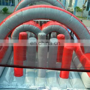 Giant Inflatable Sport Games,Inflatable Obstacle Course With Climbing Wall & Tunnel Bungee Run For Adult And Kids thumbnail-6