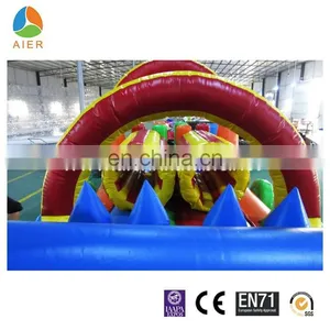 Long Train Kids Inflatable Obstacle Course, Obstacles Game for Kids, Inflatable Bouncer Obstacle Course thumbnail-6