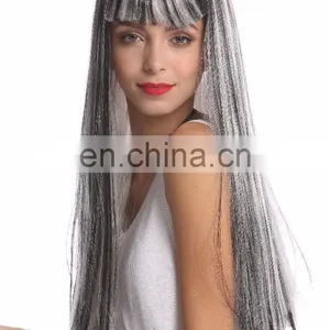 Carnival Black White Grey Party Wigs P-W221 thumbnail-5