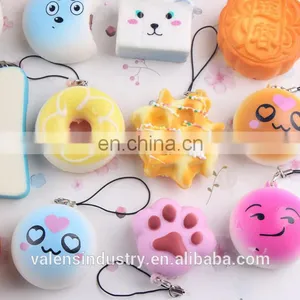 Wholesale Custom Anti Stress Soft PU Squishy Kawaii Slow Rising Cute Buns Toys Factory thumbnail-2
