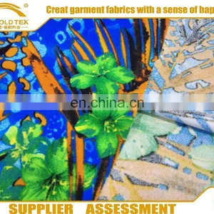 2016 High Quality Knitted Fashion Poly Print Mess Crepe Fabric thumbnail-1