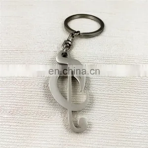 3D Customized Treble Clef Shape Keychain thumbnail-4