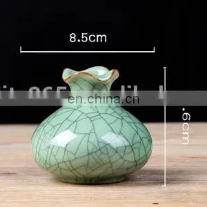 Green Decorative Mini Ceramic Vase Porcelain Ware thumbnail-5