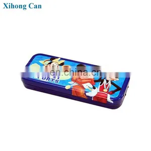 Custom Printed Metal Rectangular Kids Tin Pen Case thumbnail-6