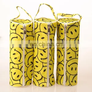 Party Favor Emoji Yellow Smile Face Nylon Ballpen Case Gift thumbnail-3
