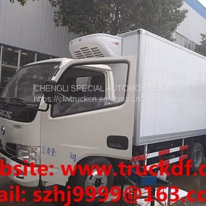 Customized Factory Sale Best Price Dongfeng 4*2 RHD 4tons Refrigerated Truck for Seychelles thumbnail-1