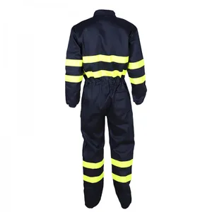 Offshore Anti-flame Work Coveralls With Reflective Tape thumbnail-3