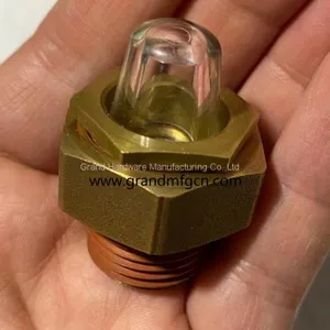 Heavy Duty NPT 1/2 Inch Male Thread Oil Level Sight Glasses Hemispheric Oil Gauge Indicators thumbnail-4