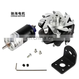 Chihai Motor 65mm Wheel Coupling Kit GM25-370k Low Noise DC6V 12V 24V Wall Climbing Car Motor WPL B-14 for DIY Smart Robot thumbnail-1