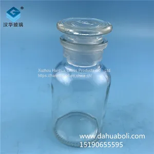 Manufacturers Direct 125ml Transparent Wide Mouth Reagent Glass Bottle thumbnail-5