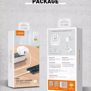 LDNIO 2 QC3.0 PORT 18W US/EU/UK Fast Charger thumbnail-5