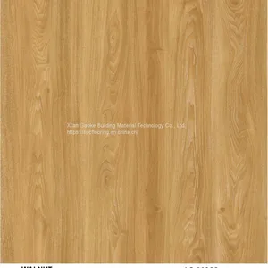 GKBM LS-M002 5mm 6mm 1220mm Eco-friendly Unilin Click Walnut Brown Burlywood Wood Grain SPC Flooring thumbnail-1
