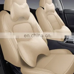 Auto Interior Decorative Mixed Color Black Green Standard Intermediate True Genuine Leather Luxury Covers Kit for Seats Car thumbnail-5