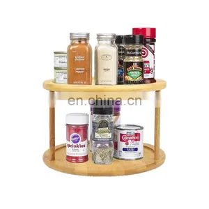 Well Designed Spliced 2 Layers Bamboo Makeup Organizer Cosmetic Storage Box Home Storage & Organization thumbnail-1