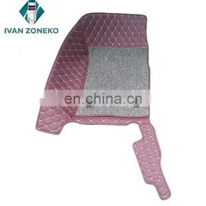 Auto Accessories Vehicle Interior Leather Floor Car Mats 5 Seat Set for Ssangyong Kyron 2007-2015 thumbnail-3