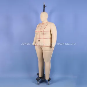 Professional Female Mannequin Plus Size Fat Women Full Body Dress Form w/ Collapsible Shoulders and Removable Arms thumbnail-2