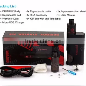 Elego Offer 2016 New Arrival Kanger Dripbox 160w 18650 Box Mod Kit Bottom Filling 7ml Atomizer thumbnail-1