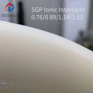 Domestic Tongdun Sgp Film, Laminated Glass Configuration: 8+1.52sgp+8 Ultra-clear Tempered Glass thumbnail-1
