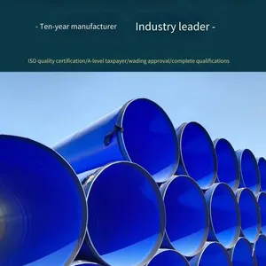 Thick-walled Spiral Steel Pipes, Hot-dip Plastic-coated Steel Pipes for Mining, With Stable Performance and Reliable Quality thumbnail-4