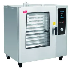 Large Capacity Touch Screen Gas Combi Oven LPG Natural Gas Cooking Oven thumbnail-4