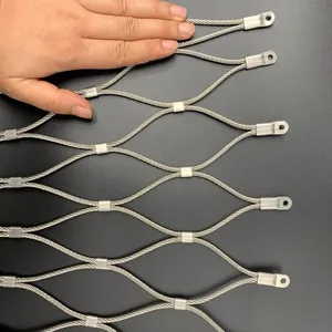 Custom Cut Stainless Steel Rope Mesh With Bending and Welding Services thumbnail-2