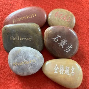 Limestone Engraving and Painting DIY Laser Engraving of Rain Flower Stones and Natural Painting Stones thumbnail-3