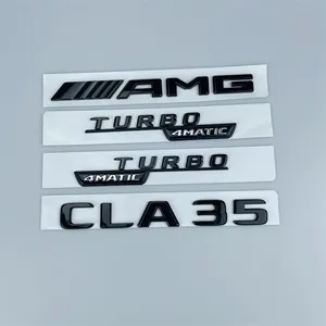 Auto Car Decal Decor Badge CLA35 CLA200 CLA260 CLA45 Benz Black Letter Emblem thumbnail-1