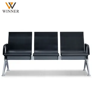 New Model Modern Public Area Waiting Chair Triple Seater PU Cushion Bench for Airport Terminal Hospital Lobby Office Outdoor Gym thumbnail-3