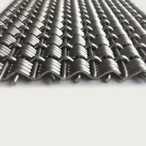 Decorative Woven Metal Mesh for Elevator Car Cladding, Elevator Car Interiors, and Lobby Walls thumbnail-3