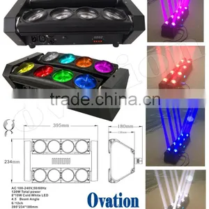 NEW ARRIVAL!Spider Effect 8pcs 10w Rgbw 4-in-1 Led Moving Head Bar Beam thumbnail-2
