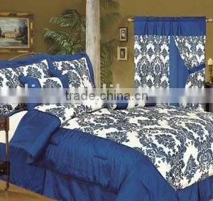 7Pcs Flocking Comforter Set thumbnail-1