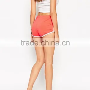 Basic Cotton Shorts With Contrast Binding, Crossfit Shorts thumbnail-2