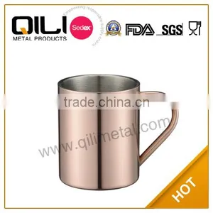 450ml Copper Plating Stainless Steel Coffee Mug thumbnail-1