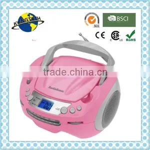 Hot Sale Stylish Sliver and Blue Avant-grade Portable CD Boombox USB Boombox Radio Boombox Handheld Boombox thumbnail-3