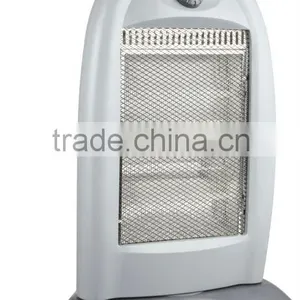 3heat Settings 1200W Safety Tip Over Swtich With Thermal Fuse Electric Halogen Heater thumbnail-1