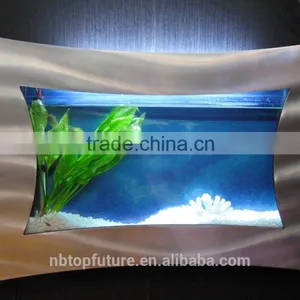 NEW ALUMINUM FRAME WALL HANGING AQUARIUM FISH TANK WALL AQUARIUM TANK thumbnail-1